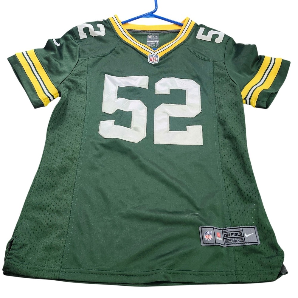Nike Green Bay Packers Clay Matthews 52 On Field Jersey Green Youth Medium